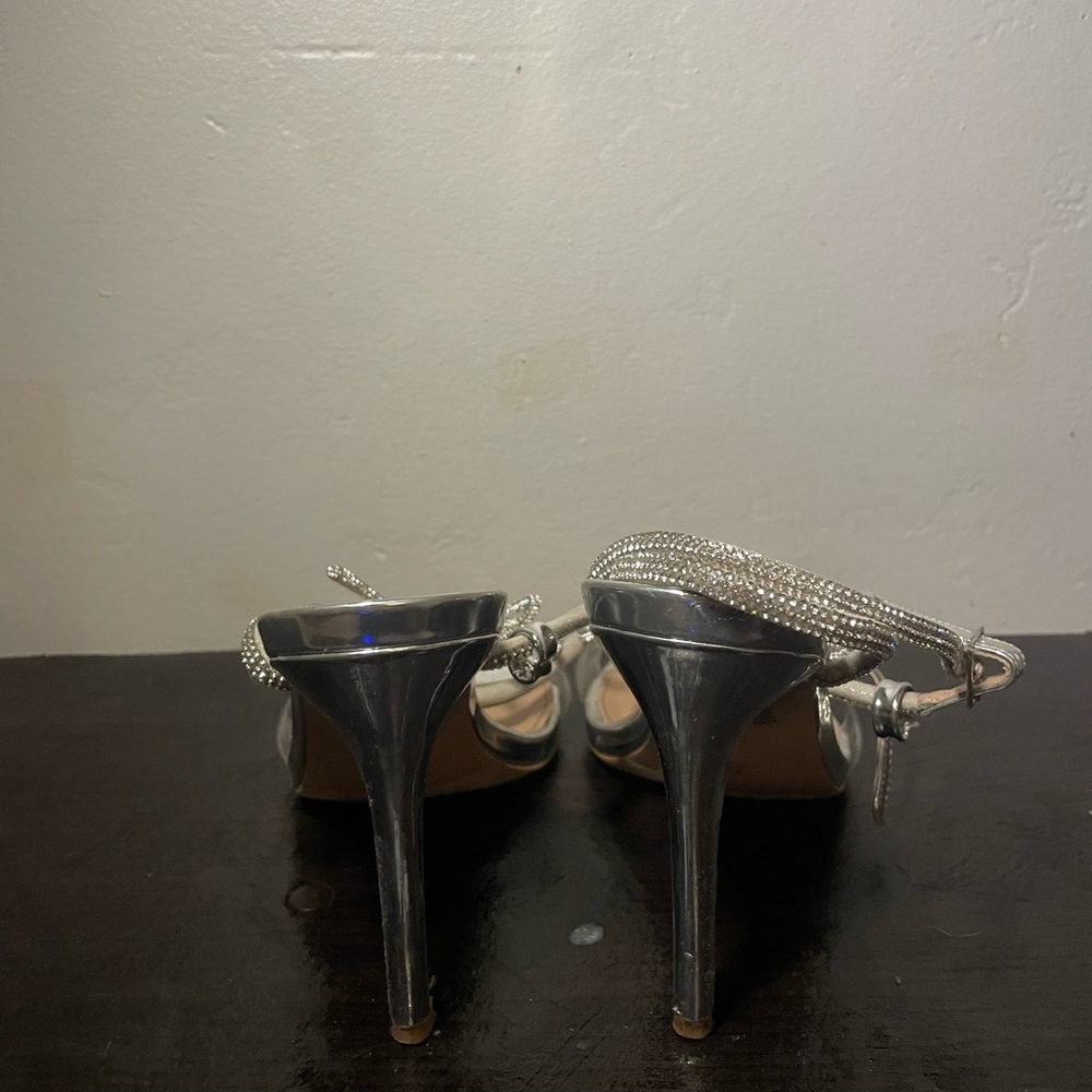 Bcbgeneration Illara Sandal Silver Rhinestone Hee… - image 6